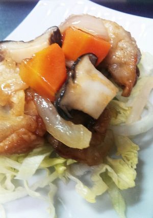揚げ餃子と野菜の酢豚もどき味で-レシピのメイン写真