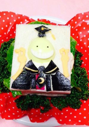ころせんせーのサンドイッチ。キャラ弁-レシピのメイン写真