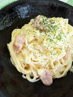 手抜き?時短?レンジで簡単カルボナーラ♪-レシピのメイン写真
