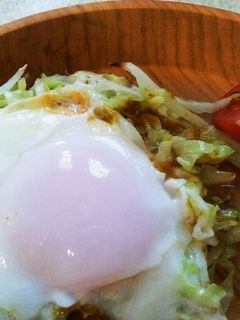 うちの朝ごはん カレー風味の目玉焼き-レシピのメイン写真