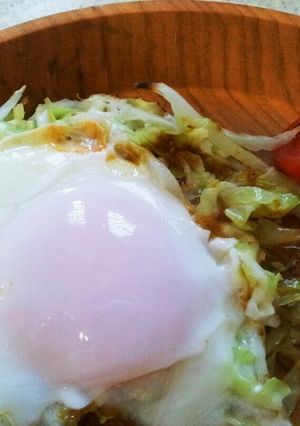 うちの朝ごはん カレー風味の目玉焼き-レシピのメイン写真