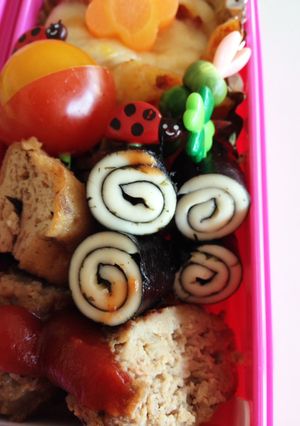 超簡単！お弁当にぐるぐるのりチーズ-レシピのメイン写真