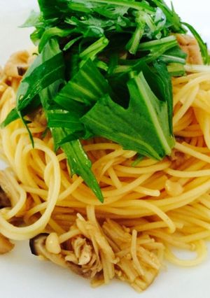 鶏肉ときのこの柚子胡椒パスタ-レシピのメイン写真