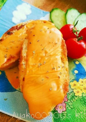 朝食に♪とろ〜り♡チーズフレンチトースト-レシピのメイン写真