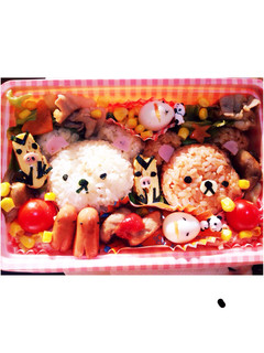 可愛い♪キャラお弁当☆海苔切りお手伝い-レシピのメイン写真