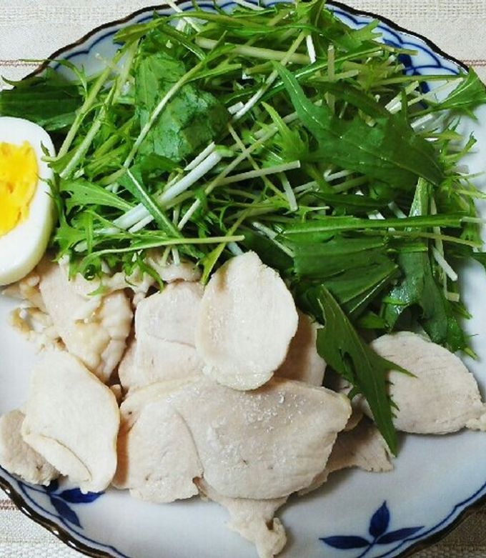 スライス鶏むね肉のゆでしゃぶサラダ-レシピのメイン写真