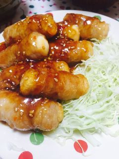 簡単うま辛っ豚コマの豆腐巻き♡-レシピのメイン写真