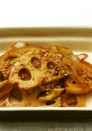 レンコンと長ネギの中華炒め-レシピのメイン写真