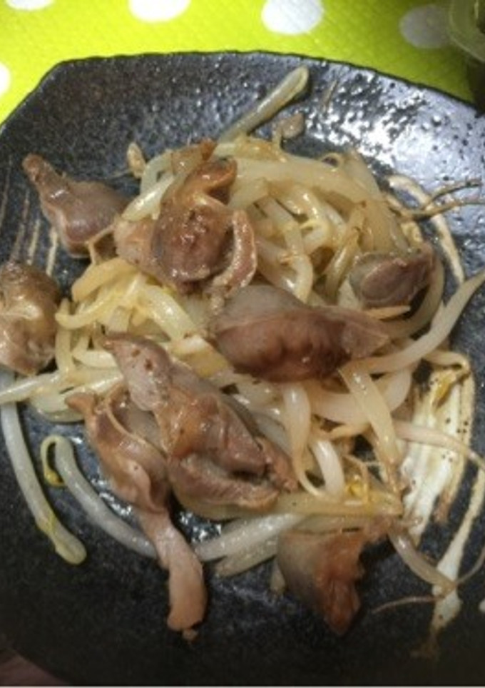 砂肝ともやしの生姜焼き-レシピのメイン写真