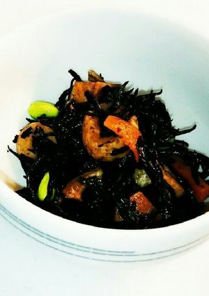 簡単 ひじきの煮物(冷凍庫の残り物)-レシピのメイン写真