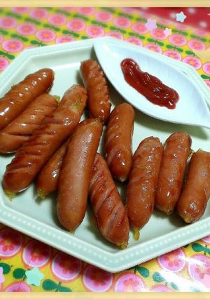 ウインナーのケチャップ添え-レシピのメイン写真