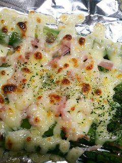アスパラガスのベーコンマヨチーズ焼き-レシピのメイン写真
