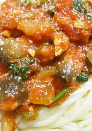 シーチキンとほうれん草のトマトパスタ-レシピのメイン写真