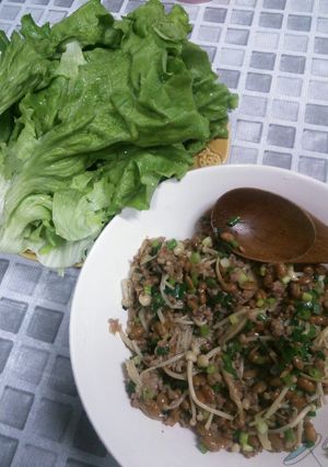 納豆挽き肉炒め-レシピのメイン写真