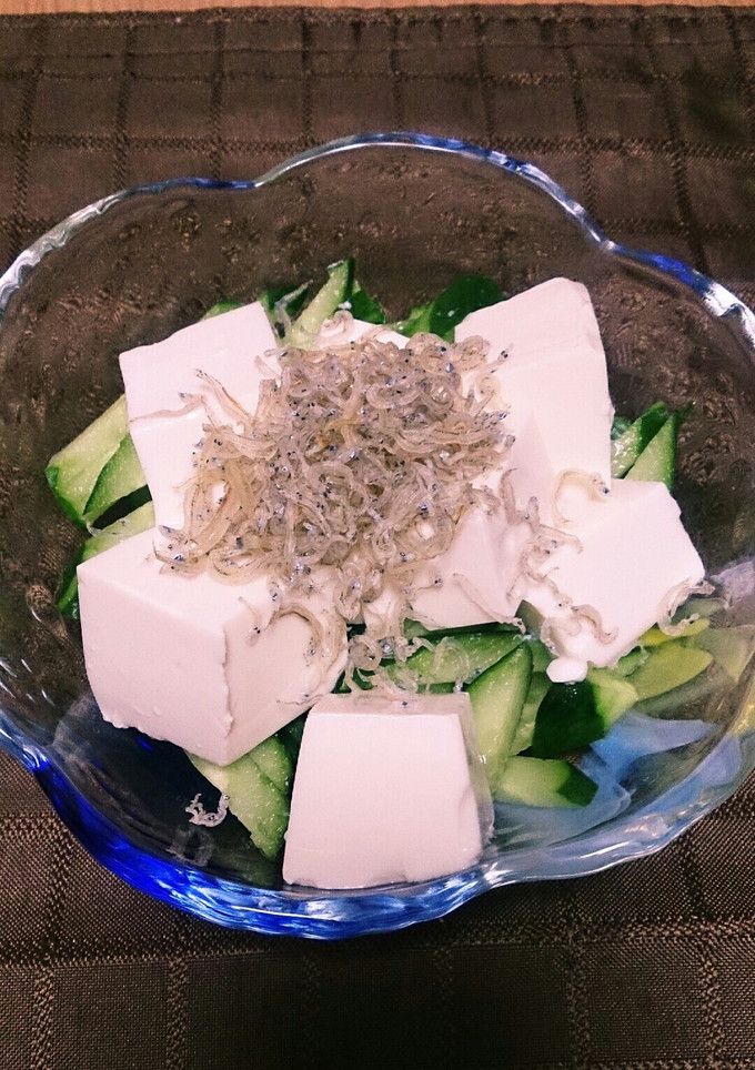 豆腐ときゅうりとちりめんのサラダ-レシピのメイン写真