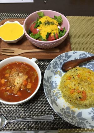 炊飯器にポン♡生姜カレー炊込みご飯♡-レシピのメイン写真