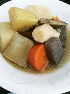 胡麻油でこっくり☆根菜の煮物-レシピのメイン写真