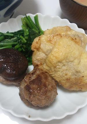 椎茸&油揚げの肉詰め-レシピのメイン写真