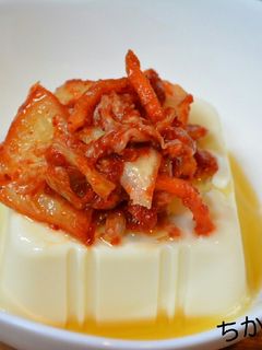 簡単!美味しい!キムチ冷奴-レシピのメイン写真