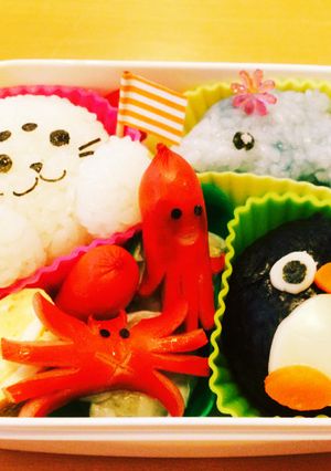 イルカさん☆水族館お弁当☆-レシピのメイン写真