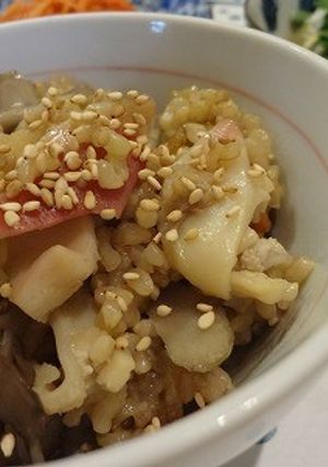 玄米のホッキごはん♪-レシピのメイン写真