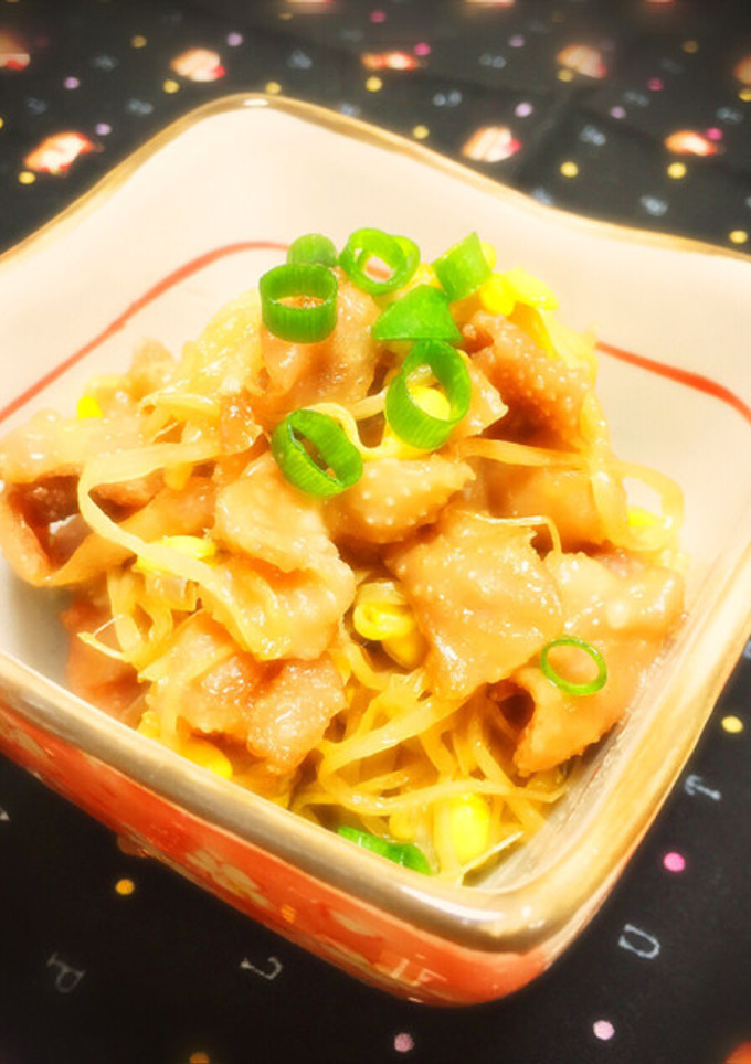 ご飯がすすむ！もやしと鶏皮の甘辛味♡-レシピのメイン写真