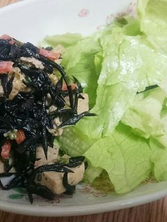 簡単!ひじきの煮物でサラダ☆-レシピのメイン写真