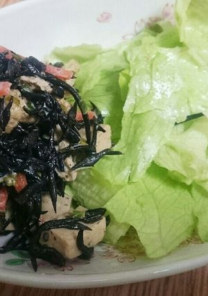 簡単！ひじきの煮物でサラダ☆-レシピのメイン写真