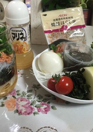 ダイエット5日目のジャーサラダ-レシピのメイン写真