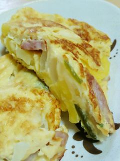 玉子焼き器でスパニッシュオムレツ♪-レシピのメイン写真