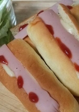 幼児も◎スナックパンdeホットドック-レシピのメイン写真