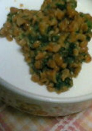 納豆いため　　　＊離乳食中期＊　-レシピのメイン写真