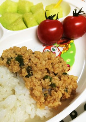 子供が喜ぶ♫ 味噌味鳥そぼろ-レシピのメイン写真