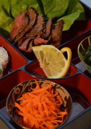 モモ肉のステーキ弁当-レシピのメイン写真