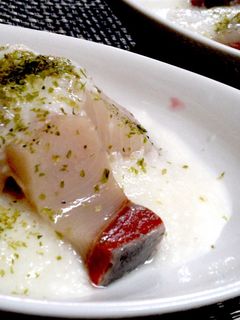 簡単★美味~【はまちのピリ辛山かけ】-レシピのメイン写真