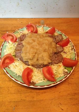 牛肉のステーキ、みぞれソース掛け-レシピのメイン写真