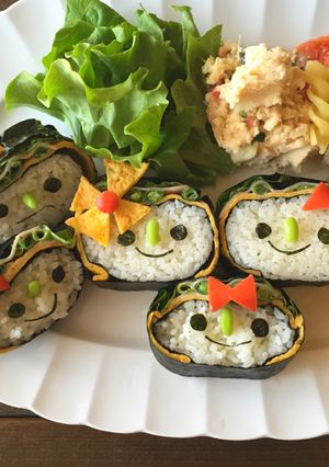 進化系！デコおにぎらず＊キャラ弁にも-レシピのメイン写真