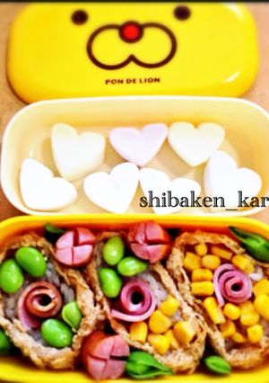 簡単お花見弁当 2015 卵なし1人分-レシピのメイン写真