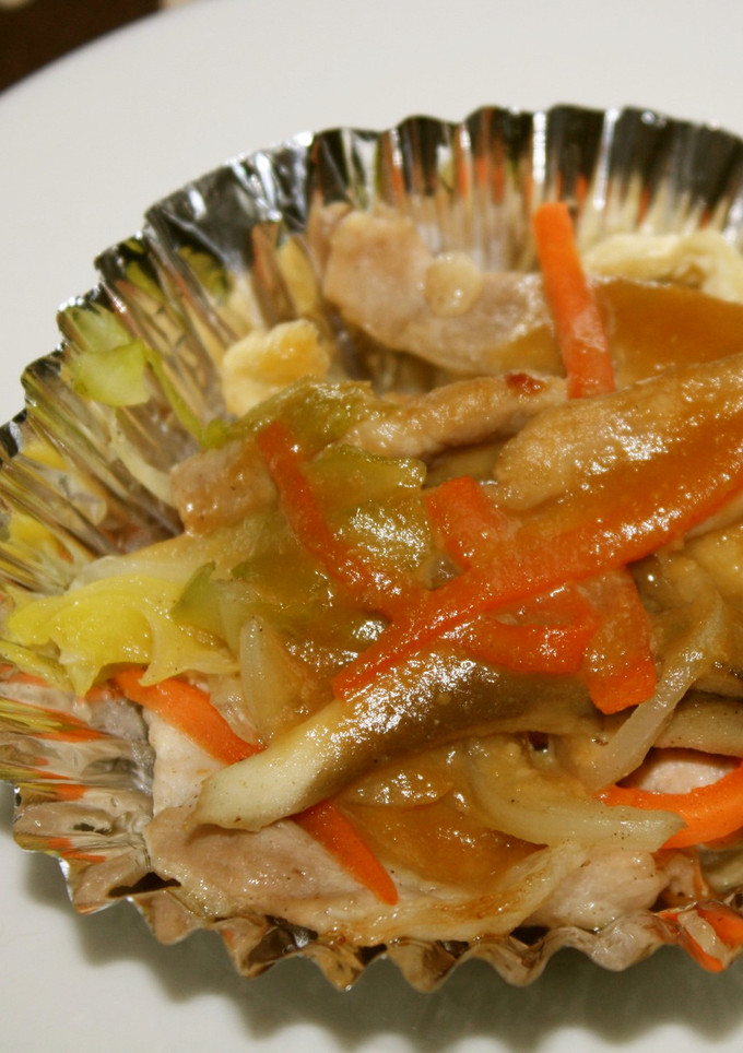 ポークと野菜の西京焼き【学校給食】-レシピのメイン写真