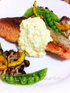 春のサーモンムニエル♪タルタルソース-レシピのメイン写真