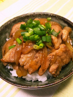 豚肉と玉ねぎの美味しい丼☺-レシピのメイン写真