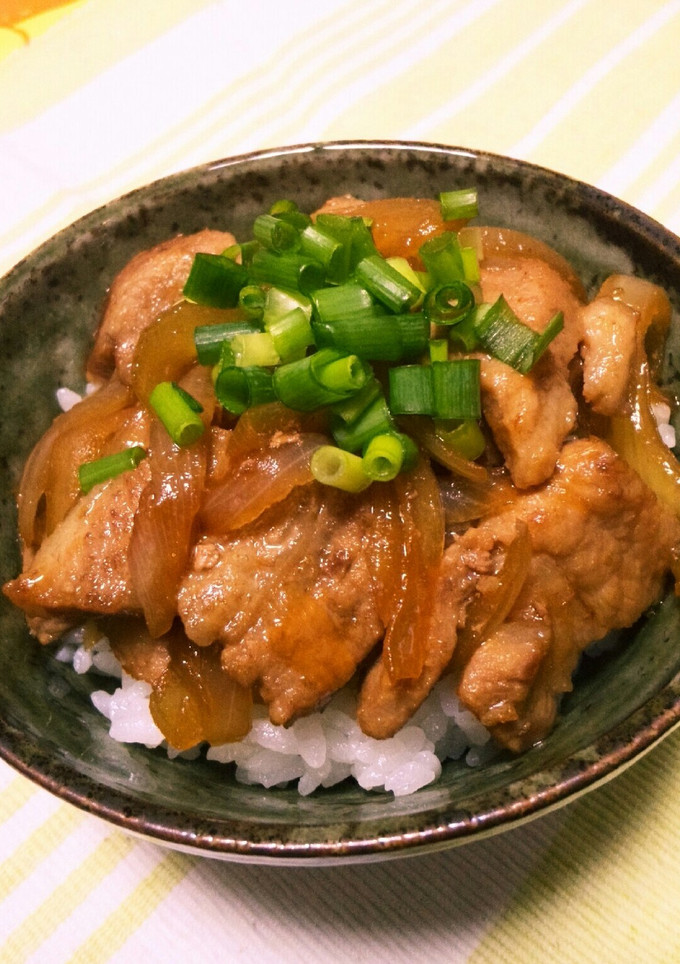 豚肉と玉ねぎの美味しい丼☺-レシピのメイン写真