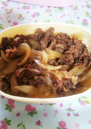 ＊お弁当にぴったり！簡単新たま牛丼＊-レシピのメイン写真