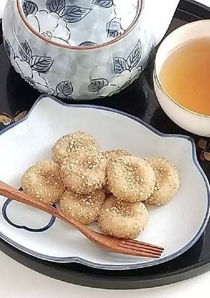 お豆腐の白玉だんご 胡麻味ときなこ味-レシピのメイン写真
