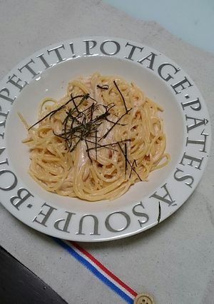 生クリーム無しで濃厚☆たらこスパゲティ♪-レシピのメイン写真