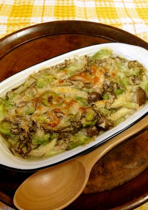 もずく＆春キャベツのおからグラタン♪-レシピのメイン写真