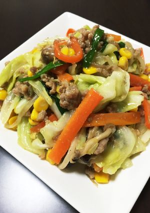 味噌バター☆ごはん進む！野菜炒め-レシピのメイン写真