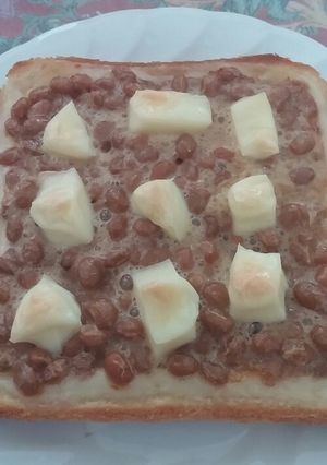 納豆トースト-レシピのメイン写真