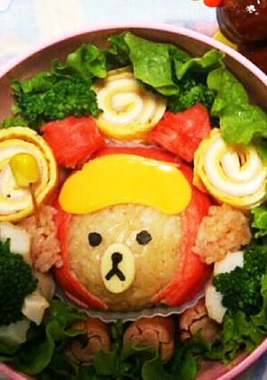 簡単キャラ弁 LINE5 ブラウン-レシピのメイン写真