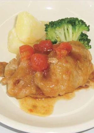 豚肉の越のルビーソテー【学校給食】-レシピのメイン写真